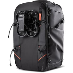 PGYTECH OneMo Drone Backpack for DJI FPV, Professional Waterproof Backpack Bag for FPV Racing Quadcopter/FPV Glasses/DJI Remote/More FPV Accessories, 30L, black
