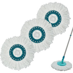 GFRED 3-teiliges Wischmopp, Mikrofaser, kompatibel mit Leifheit Clean Twist Disc Mop Systeme, Ersatz-Mopp, Mikrofaser, sehr saugfähig, geeignet für alle Bodenarten