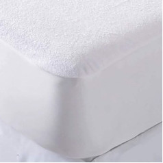 Sasma Home Single Mattress Protector Deep Waterproof Hypoallergenic and Noiseless Single Mattress Protector 90x190+35cm (Single)