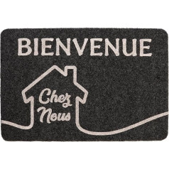 Zinello Design - Welcome to Us Doormat - Entrance Door Mat 40 x 60 cm Indoor Outdoor with Personalised Message - Non-Slip Washable and Rainproof