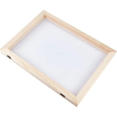 SUPERFINDINGS 1 x 34 x 25 cm Paper Ladder Frame Paper Drawer Frame Old Chinese Paper Making Method for Children Teenagers Teaching Paper Making