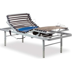 Gerialife® Reinforced Electric Slatted Frame, Adjustable to 4 Heights (90 x 190 cm)
