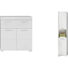 Trendteam Smart Living trendteam Amanda smart living Bathroom Dresser, 37 x 79 x 31 cm in Body with Lots of Storage Space