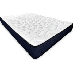 Mattfy Kloe Reversible Mattress, Firmness and Comfort, for Winter/Summer, Height 20 cm, Viscoelastic, Polyurethane, White, 105 x 190 cm