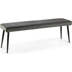 Julian Bowen Luxe Low Bench Grey