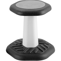 E-Solem Children's Wobble Stool, Flexible Seats for Primary School and Preschool Classroom, Children's ADHD/ADD Wobble Chair, Wiggle Sensory for Fidget Chair, Active Sensory Chairs, Age 3-8, Black