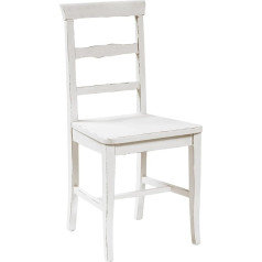 Biscottini White Chair 92 x 45 x 43 cm Made in Italy Kitchen Chairs Ash Wood Wooden Dining Room Chairs Dining Room Chair Wood