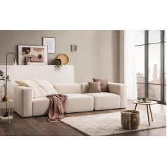 Domo. Collection Adrian 3 Seater Modular Sofa 3 Seater 3 Couch Sofa Module 301 cm Cream