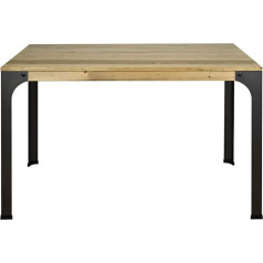 Box Furniture Bristol Table 140 x 80 x 75 cm Solid Pine Vintage Finish Industrial Style Box Furniture