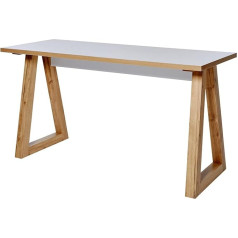 Movian Amazon Brand - Movian Rectangular Club Corner Desk, 129.5 x 54.9 x 76.2 cm, White