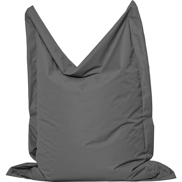 Mb Millindabag Rectangular Bean Bag for Children, Teenagers and Adults, Beanbag, Sitting & Lounging, Indoor & Outdoor, Gaming Suitable and Already Filled Seat Cushion (Anthracite, M - 100 x 145 cm)