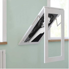 Meng Wall Table White Folding Kitchen Table Dining Table Folding Table for Living Room Kitchen Workbench Invisible Space Saving