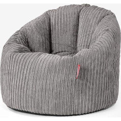 Lounge Pug , Cuddly Lounge Chair Sofa Bed Cord Slate Grey