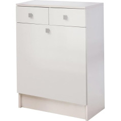 Temahome Symbiosis 6084 a2121 a17 Contemporary Bottom Element with 2 Drawers White Laundry/Sink 60 x 29.6 x 81.5 cm