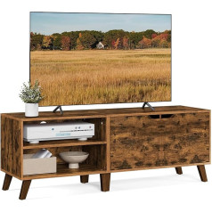 Vasagle TV Cabinet, TV Stand with 2 Doors, TV Stand for TVs up to 60 Inches, TV Cabinet with Adjustable Shelves for Living Room, Dining Room and Bedroom, Vintage Brown LTV027X01