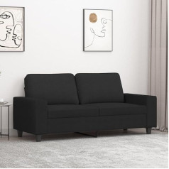 ZEYUAN 2-Sitzer-Sofa Schwarz 140 cm Stoff, Loungesofa, Sofas & Couches, Relaxsofa, Couch für Wohnzimmer, Couch Mit Schlaffunktion - 359395