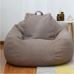 Bggiwy Bean Bags Large Small Lazy Sofa Cover Linen Chairs Lounger Seat Couch Tatami Living Room Without Filling Sofa Bag