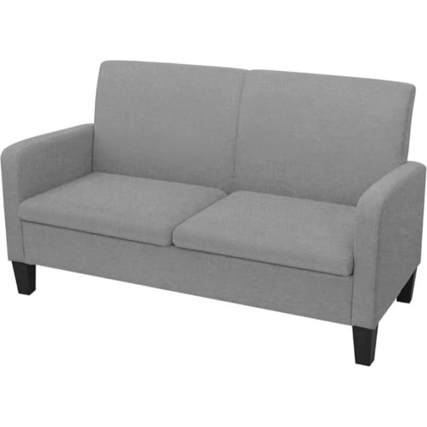BaraSh 2-Seater Sofa 135 x 65 x 76 cm Light Grey Small Sofas for Small Spaces Lounge Sofa Outdoor 2-Seater Sofa Two Seater