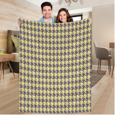 Ririx Plaid Hundedecke mit geometrischem Muster, Decke, für Bett, Couch, Sofa, Stuhl, Camping und Reisen, leichte Decke, groß (203,4 x 152,4 cm)