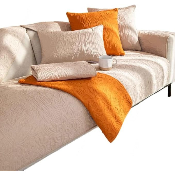 ‎Ywqjl YWQJL Sofa Protector Non-Slip Sofa Cover 1 2 3 4-Seater L Shape Sofa Protector Dog Cat Throw Dog Blanket Corner Sofa Protective Blanket Sofa Protection Dog Scratch Protection Cat W 110 x 240 cm