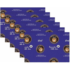Tbouobt Stoff-Tischsets, waschbare Tischsets für Esstisch, 6er-Set,karikaturtier romantischer liebesbär