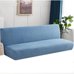 WOYAOFEI Armless Sofa Bed Cover Futon Protective Cover 3/2 Seater Without Armrests Sofa Cover Elastic Stretch Cover Couch Cover Bed Couch Protective Cover Non-Slip Folding Sofa Cover
