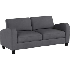 Julian Bowen Vivo 3 Seater Sofa - Hardwood Frame with Foam and Chenille Upholstery - Dusk Grey