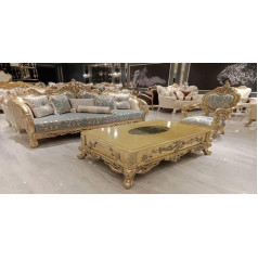 Jv Möbel Group Sofa Set 3 + 1 Seater Coffee Table Sofa Armchair Sofas Couch Living Room