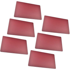 Platzsets 4er Set Tischsets Abwaschbar PU Leder Abgrifffeste Hitzebeständig Platzdecken und Untersetzer Antifouling und Waschbar Matten Platz für Küche Restaurant Weinrot