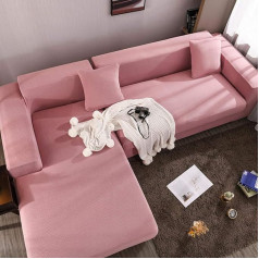 Stretch cover sofa, sofa cover, sofa protective blanket, office fabric sofa covers, high-quality sofa covers, protective cover for dog cats, children, pink 4 seater