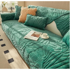 Guyana Sofa Throw, Solid Colour Cover for Sofa, 3 Seater L Shaped Sofa Seat Cover, Non-Slip Thickened Velvet Soft Leather Couch Chair Slipcover