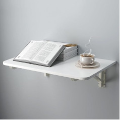 Sarkey Wall Folding Table, Kitchen Table, Desk, Dining Table, Folding Table, Dining Table, Wall Table, Kitchen Table, Desk, Children's Desk, Bar Table, Computer Desk (Colour: White, Size: 80 x 30 cm (31 x 12