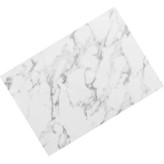 Zerodeko 1Stk Kinderanzüge Tischmatten-Set - Tischset Tischsets Leather Desk mat Marbling Tischset Tassenunterlage Tischset aus Leder Muster einstellen Westliches Tischset Untersetzer Weiß