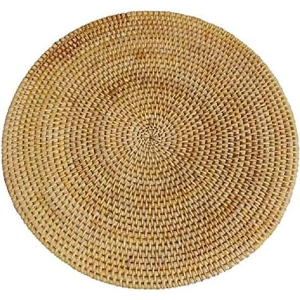 ‎Fredy FREDY Hand Gewebte Rattan Tisch Sets, Runde Wicker Tisch Sets, NatüRlich Gewebte Tisch Sets für Den Essen Tisch, Hitze BestäNdige Matten