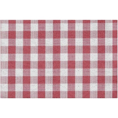 Tbouobt Stoff-Tischsets, waschbare Tischsets für Esstisch, 6er-Set,Rosa Gitter Plaid Gitter Karo