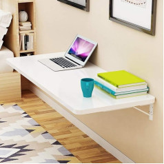 Robuster Kleiner klappbarer Wandtisch, herunterklappbarer Schreibtisch zur Wandmontage, perfekte Ergänzung für Heimbüro/Wäscherei/Hausbar/Küche und Esszimmer