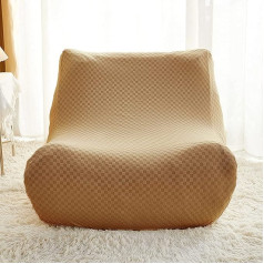 Sdnam Lazy Sofa Cover Stretch All-Round Cover Stretch Armless Chair Slip Cover Universal Sofa Cover for Lazy Floor Sofas, Tatami Bean Bag Chairs, Chairs Recliner, Fireplace Chairs (Colour: #64)