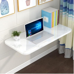 Ayharylh Wall Mounted Desk, Wall Mounted Folding Table, Folding Table, Wall Folding Table, Wall Mounted Workbench, Space Saving Floating Desk, for Kitchen, Dining Room, Computer Desk