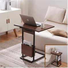 Habiba Laptoptisch USB Learn Faltbarer Überbetttisch Aufbewahrung Verstellbarer Bettschreibtisch Starke Tragfähigkeit Praktisch Praktisch, ohne Platz zu beanspruchen Mobile