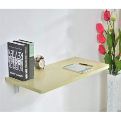 Klappbarer Wandtisch aus Holz, zusammenklappbarer Esstisch für die Balkonküche, Laptop-Lernschreibtisch für kleine Räume, Kinderschreibtisch, maximale Belastung 100 kg (60 x 40/24 x 16 Zoll)