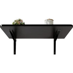 Sleeve Klapptisch, An der Wand montierter Schreibtisch, an der Wand klappbarer Schreibtischtisch, kleiner ausklappbarer Esstisch, Tischplatte aus massivem Holz mit Holzmaserung, an der Wand montierter Klappt