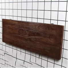 Nzgtejlfch Wandklapptisch, wandmontierter Büroschreibtisch, Wandklapptisch aus Holz mit Metallhalterung, platzsparend, Design mit abgerundeten Ecken, einfache Installation, geeignet für Balkon ( Size : 39.37*13.