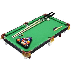 Small Table Top Pool Set for Children, Premium Tabletop Billiards Mini Snooker Game Set, Great Gift Idea for Boys and Girls Arcade Table Games