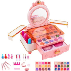 Tytlyworth Kinder-Make-up-Set für Mädchenspielzeug,Mädchen-Make-up-Set für Kinder - Kinder-Make-up-Set für Mädchen | Mädchen-Prinzessinnen-Spielset, Kosmetik-Set für Kinder und Kleinkinder,