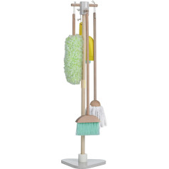 Teamson Kids Little Helper TK-W00005 Cleaning Playset with 6 Accessories, Multicoloured