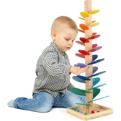 KABENFIS Wooden Marble Run Sound Tree Educational Toy for Children