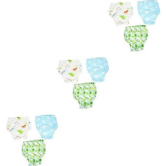 GALPADA Pack of 9 Nappy Pants Swimming Baby Swimming Trunks Reusable Swim Nappies Cloth Nappies Washable Baby Nappy Baby Swimming Accessories Elasticity Swimming Trunks Necessity 2T Cotton