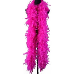 90 Grams Turkey Feather Boa Natural Turkey Feather Scarf for Costume Party Dress Decoration Scarf 2 Meters Rose Pack of 50