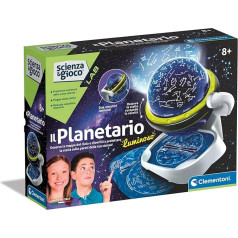 Clementoni - Science Lab Glow Star Projector, Scientific Game 8 Years, Electronic Planetarium, Astronomy Children, Solar System, in Italian, Made in Italy, Multi-Colour, 19341