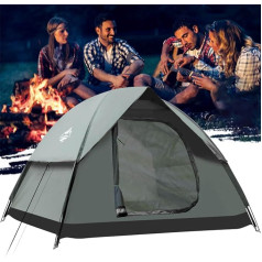 Camping Tent, Dome Tents for 2-3 People, Family Tent, Camping and Backpacking Tents, Waterproof & Windproof Quick Set-up Tent for Picnic, Hiking, Outdoor Activities